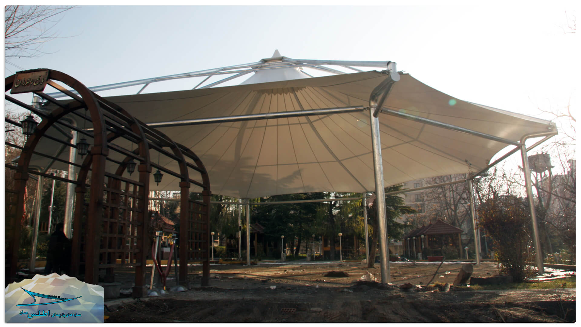 سازه پارچه ای باشگاه آجودانیه | شرکت اطلس سان