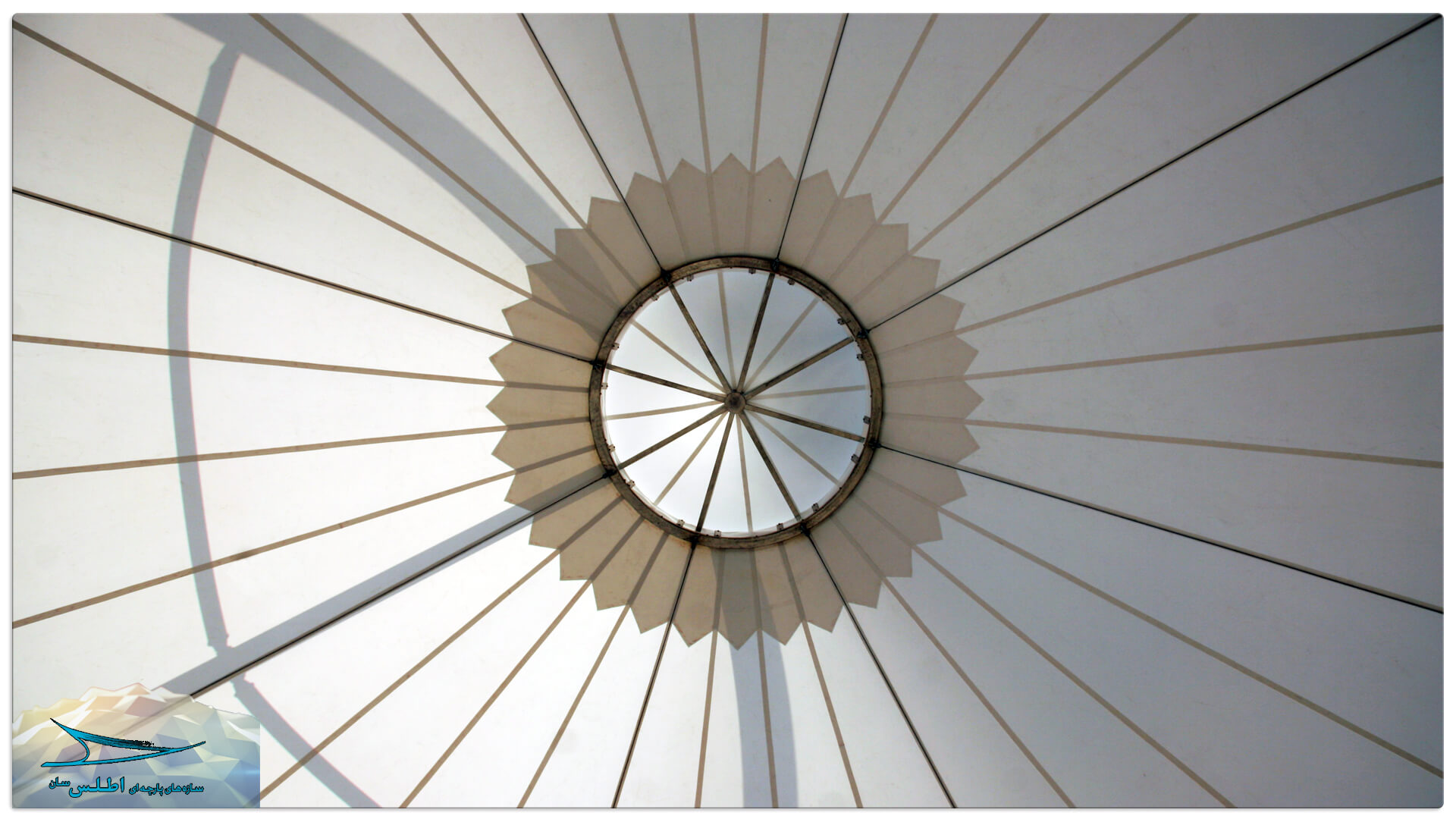 سقف پارچه ای رستوران باشگاه آجودانیه | شرکت اطلس سان